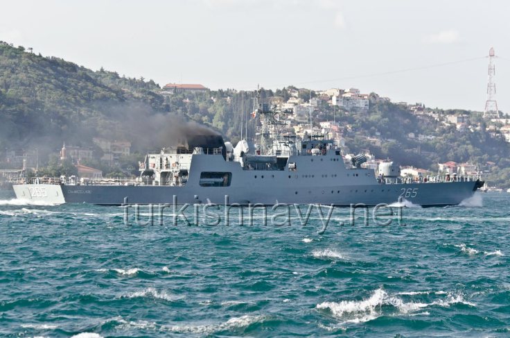 The Romanian Tetal 2 class corvette 265 Contraamiral Horia Macellariu. This photo was taken during the August 2012 Activation of the BlackSeaFor. 