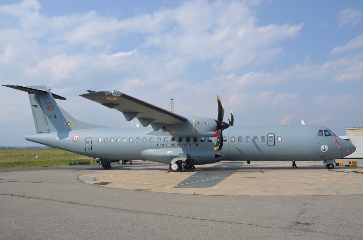 The first ATR-72-600 plane for Turkish Navy at Alenia-Aermacchi factory in Italy.