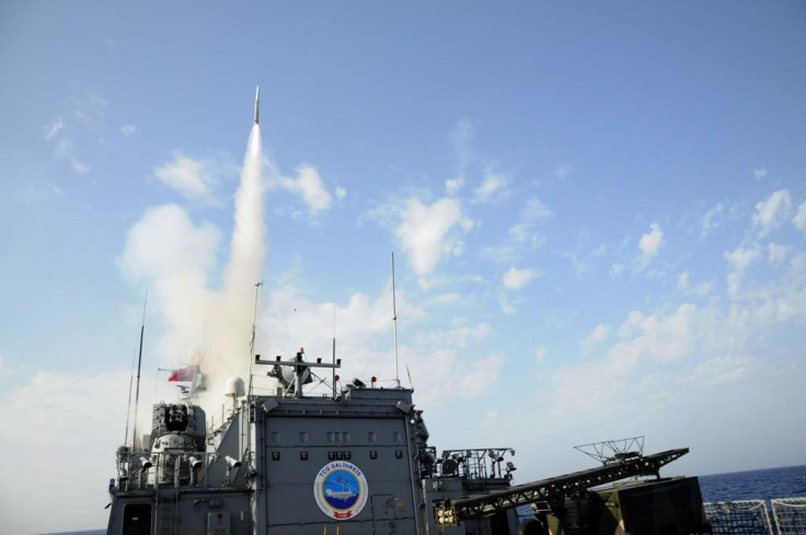 This is the first ESSM firing from Turkish MEKO 200 Track II B class ships.