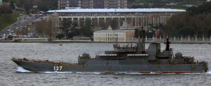 Ropucha class landing ship Minsk heading to Syria. Photo: Alper Böler.