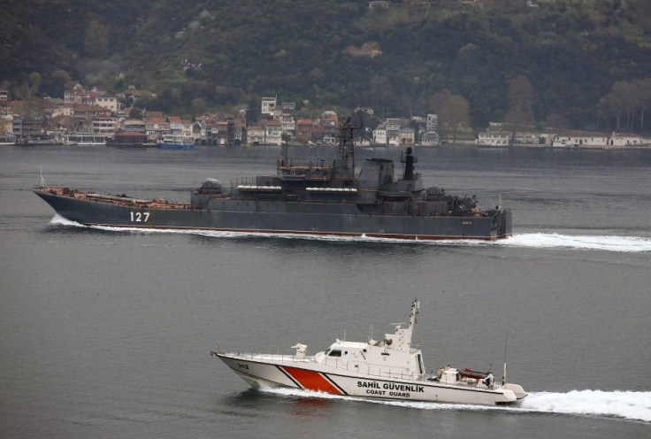 Ropucha class landing ship Minks returned from her Syrian deployment. Photo: Serhat Güvenç.