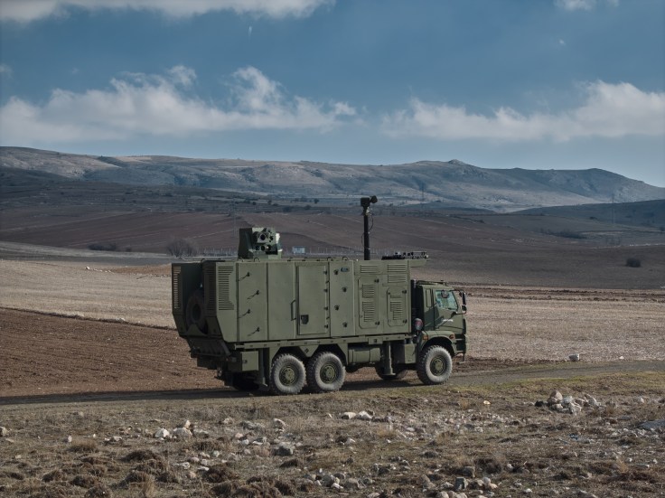 Aselsan's Gökberk mobile laser weapon system